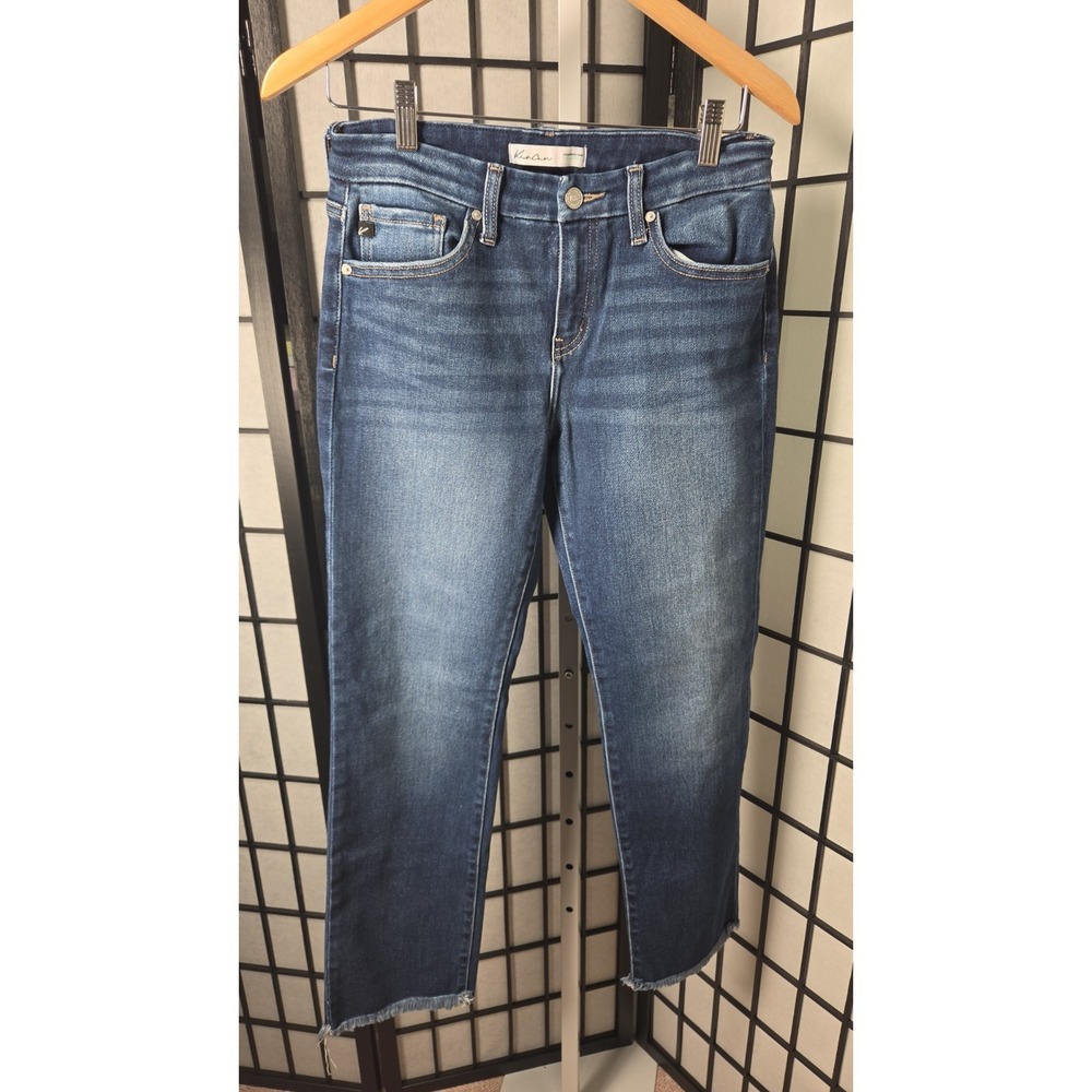 KanCan Skinny Straight Raw Hem Boho Minimalist Coastal Jean Size 27